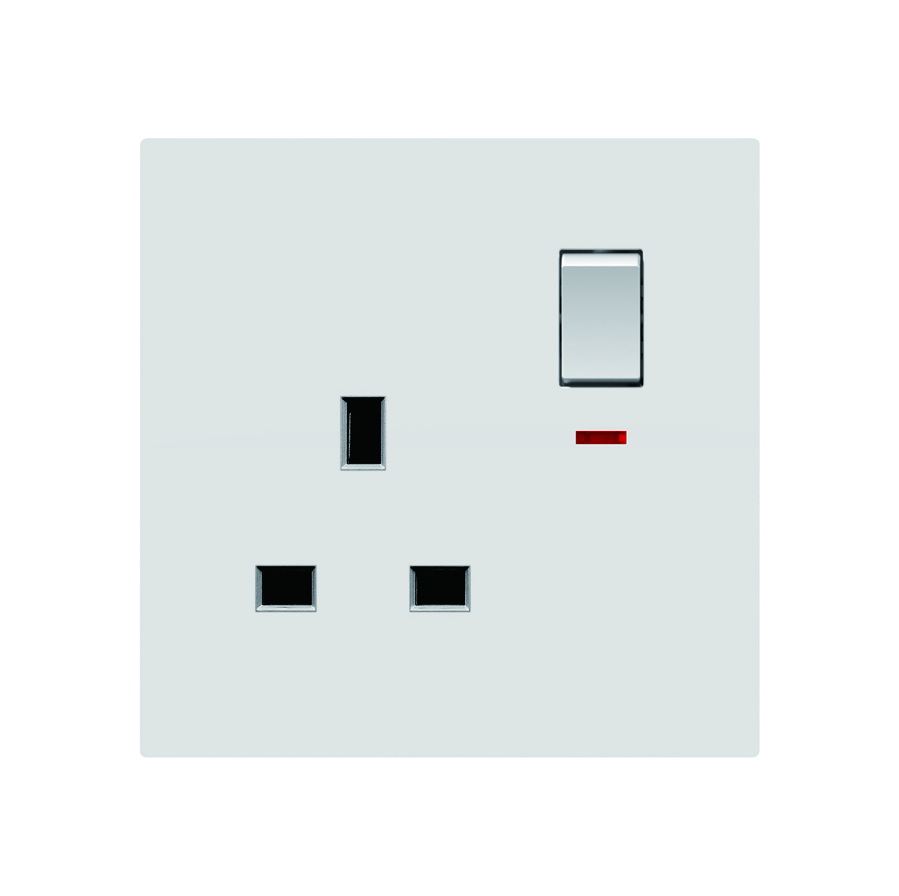 1 gang 13A DP socket with LED